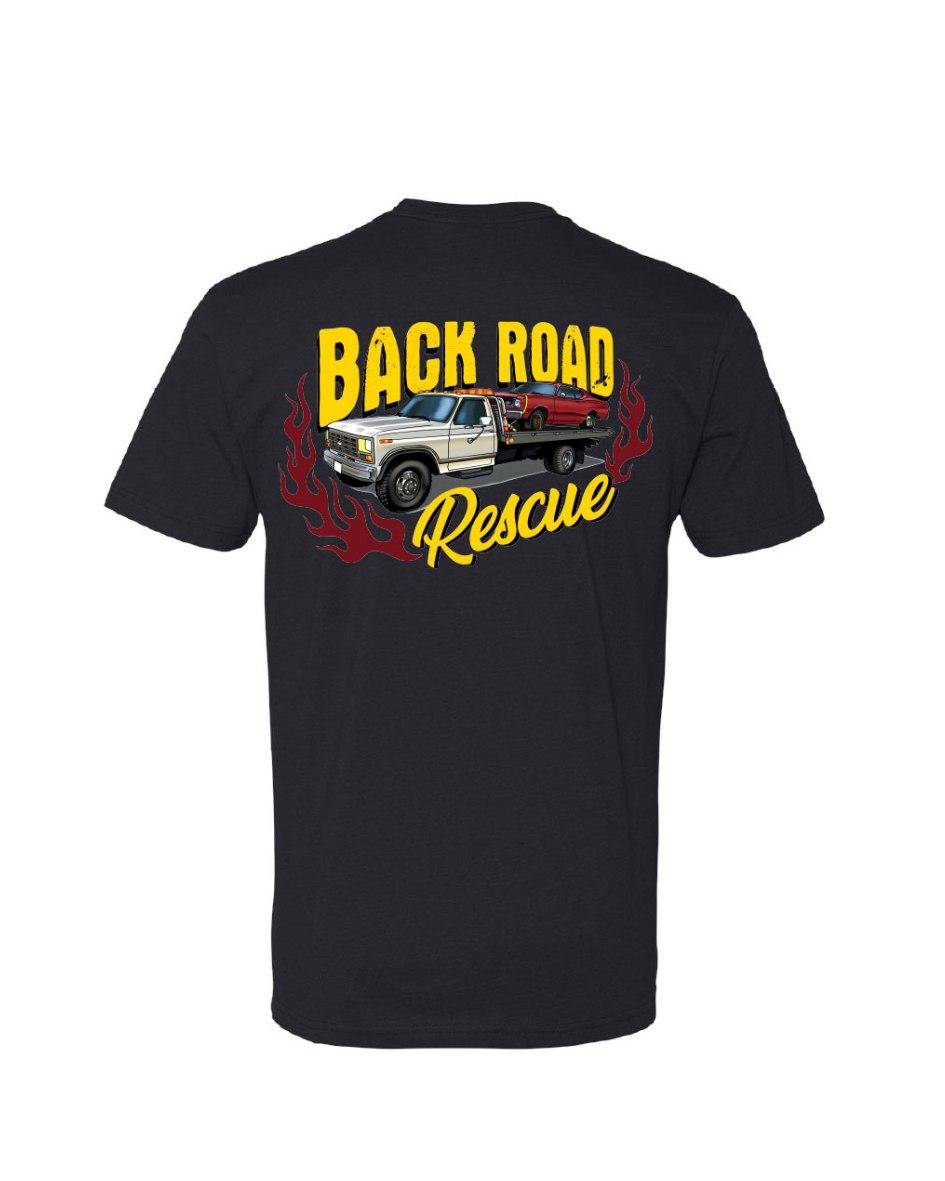 Backroad Rescue Tee (Black Or Tan)
