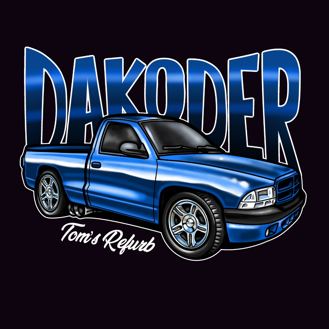 "DAKODER" Navy or Black Tee