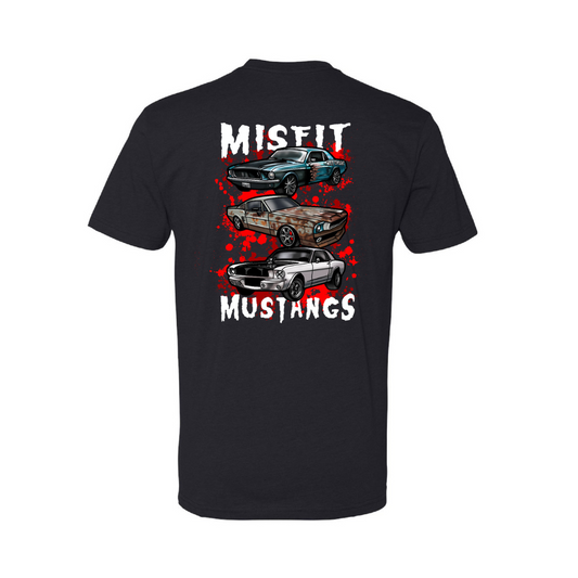 Black "Misfit Mustangs" Tee