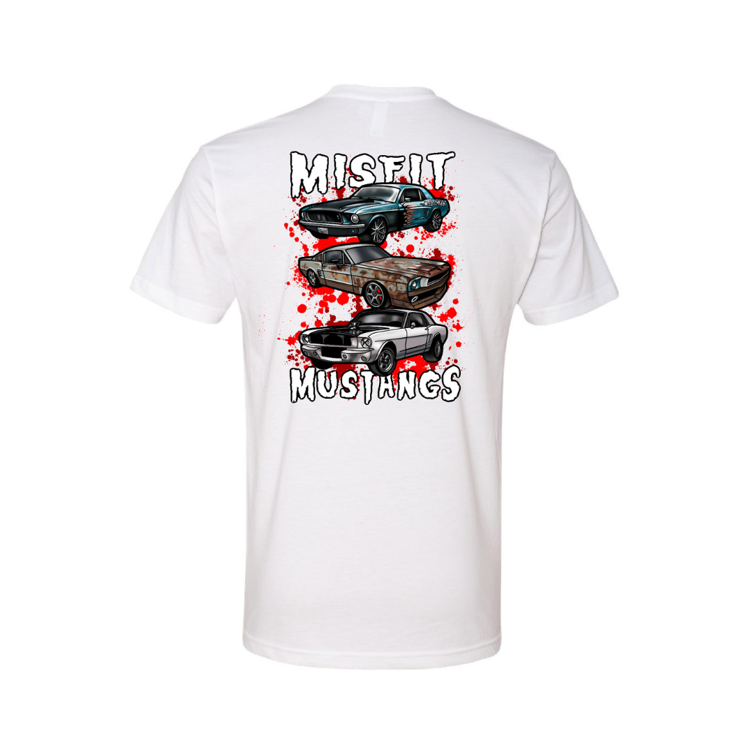White "Misfit Mustangs" Tee
