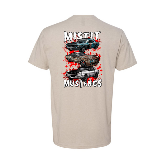 Tan "Misfit Mustangs" Tee