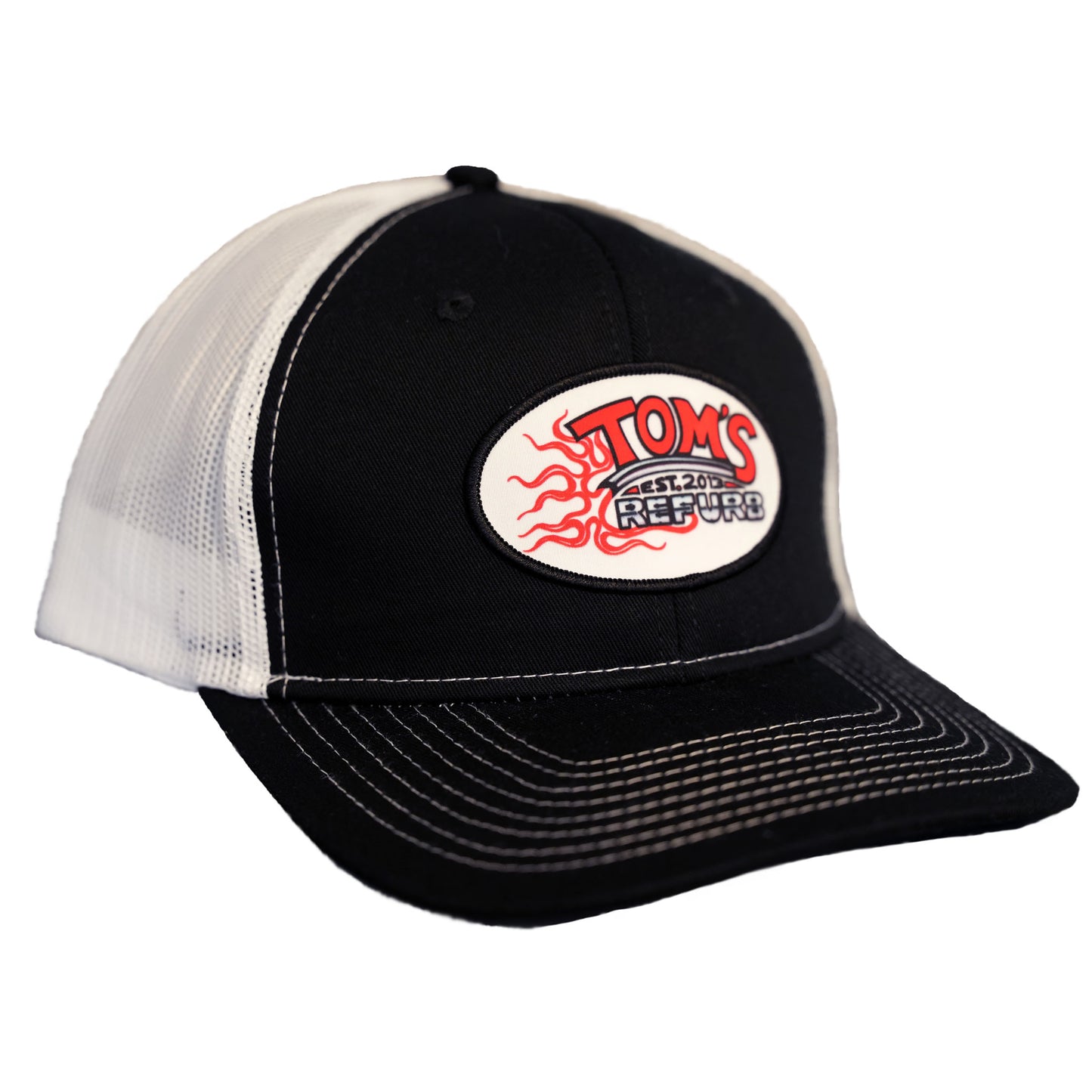 White/Black Mesh Tom’s Refurb Hat