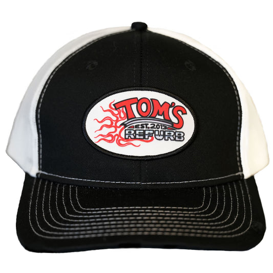 White/Black Mesh Tom’s Refurb Hat