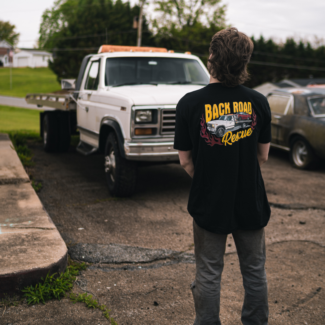 Backroad Rescue Tee (Black Or Tan)