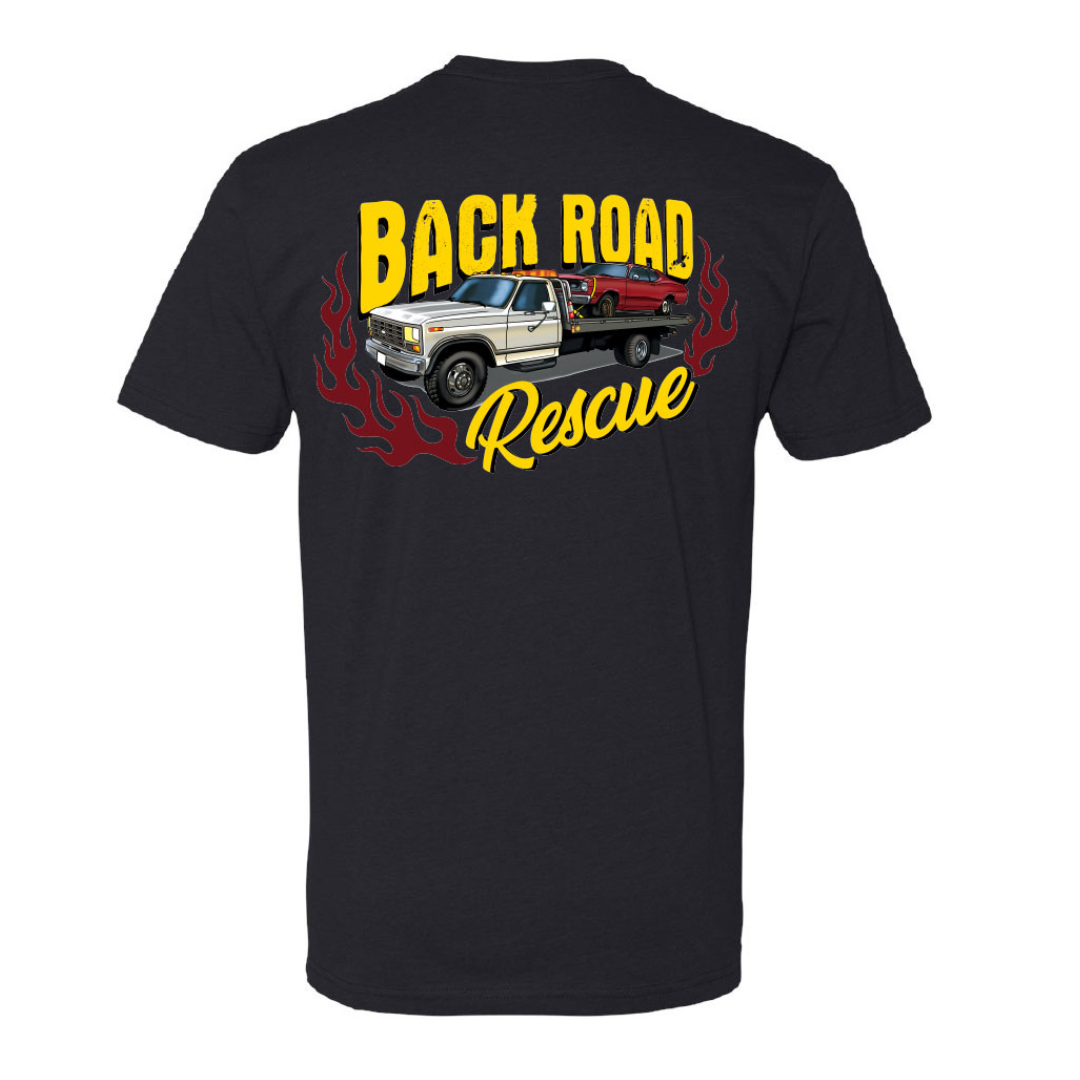 Backroad Rescue Tee (Black Or Tan)