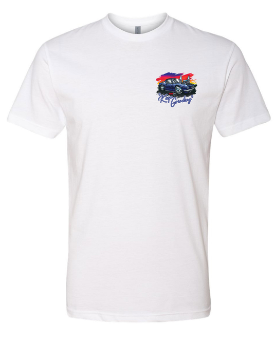 “Keep Grinding” Retro Blueberry T-Shirt