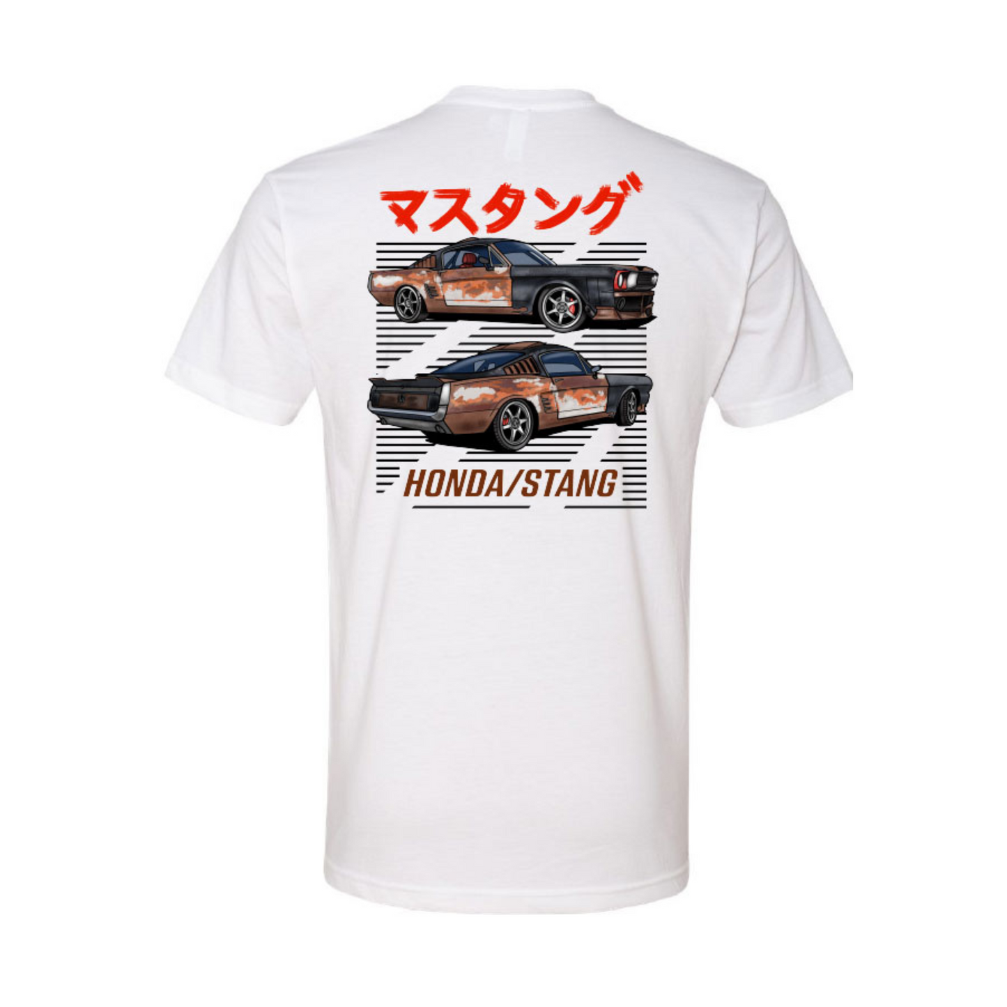HONDA/STANG Masutangu Tee (White or Tan)
