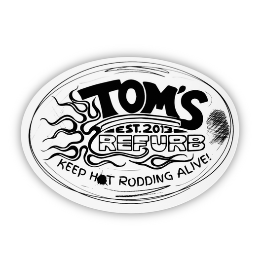 Tom's Refurb Scribble Sticker