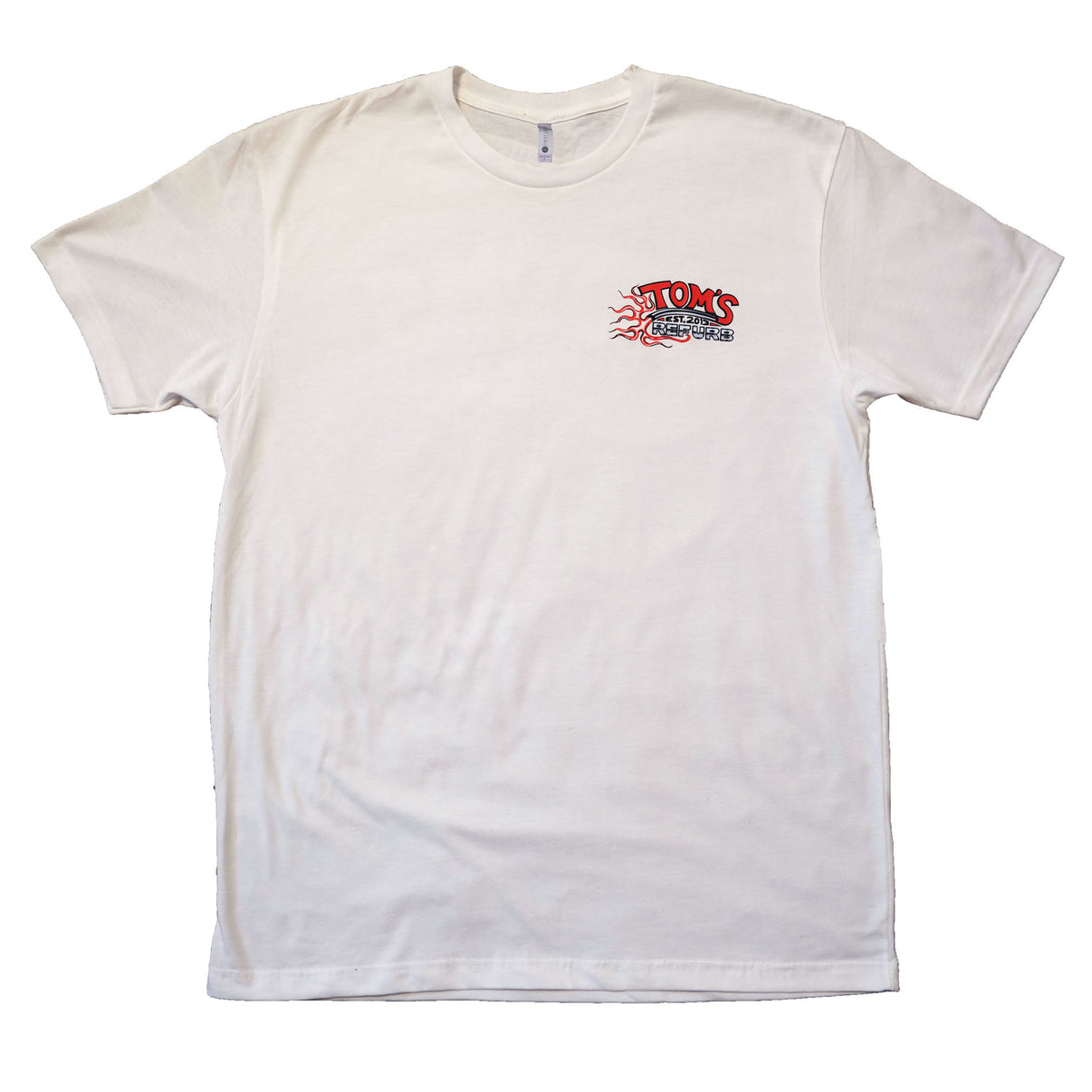 White Tom’s Refurb Tee – Tom's Refurb